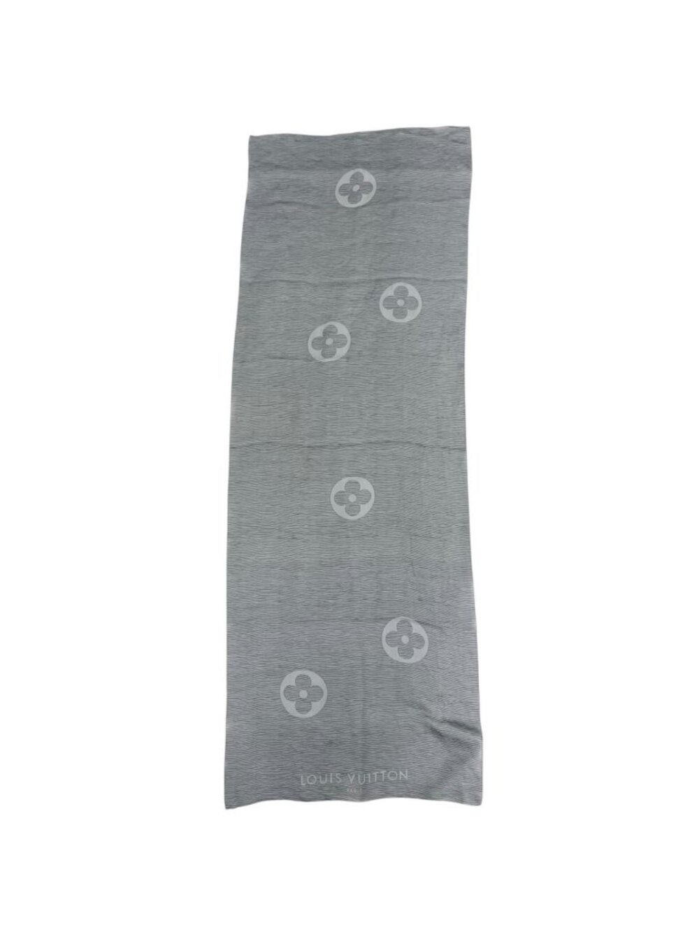 Louis Vuitton Shawl Gray Scarf